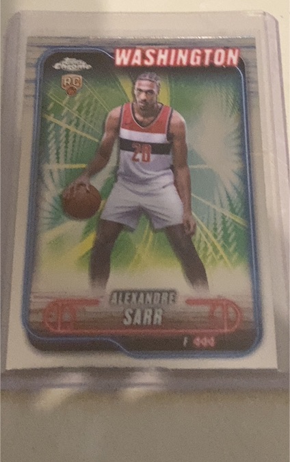 2024-25 Topps Chrome #136 Alexandre Sarr — front