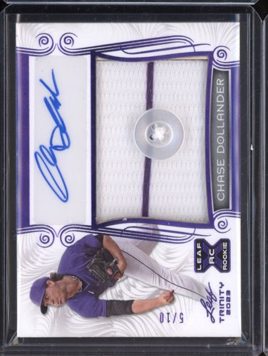 2023 Leaf Trinity #PA-CD1 Chase Dollander — front