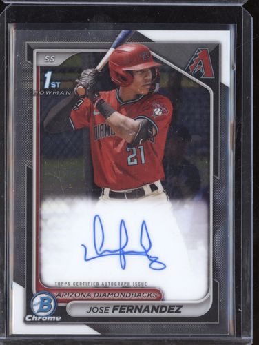 2024 Bowman Chrome #CPA-JF Jose Fernandez — front