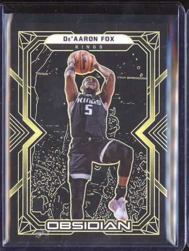 2021-22 Panini Obsidian #74 De'Aaron Fox — front