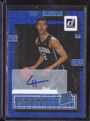 2022-23 Panini Donruss #232 Caleb Houstan Rated Rookie Choice Auto — front