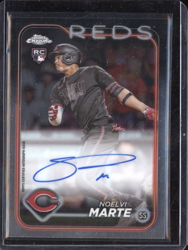 2024 Topps Chrome Rookie Autographs #RA-NM Noelvi Marte — front