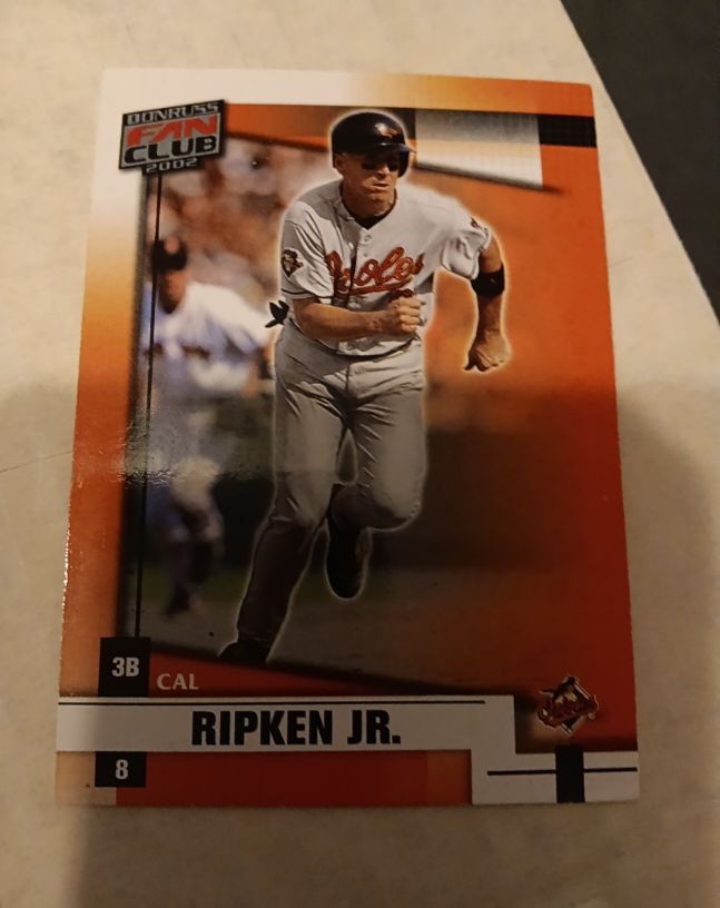 2002 Donruss Fan Club #8 Cal Ripken Jr. — front