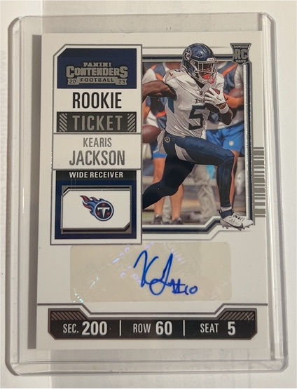 2023 Panini Contenders #160 Kearis Jackson Rookie Ticket — front