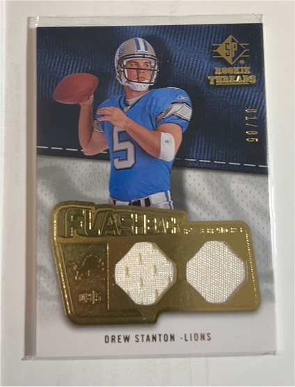 2008 SP Rookie Threads #FF-DS Drew Stanton — front