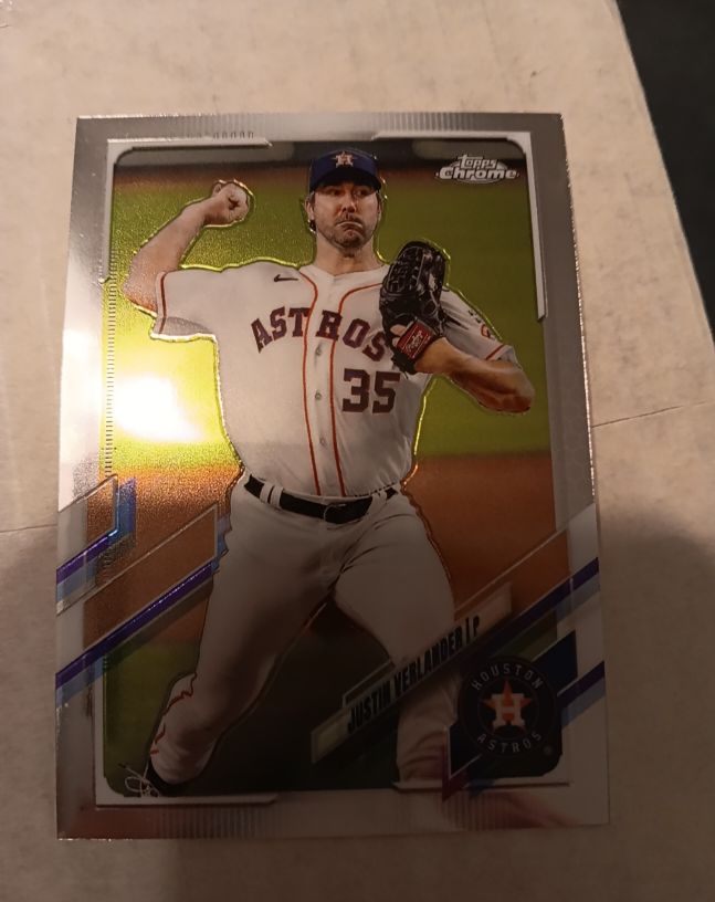 2021 Topps Chrome #122 Justin Verlander — front