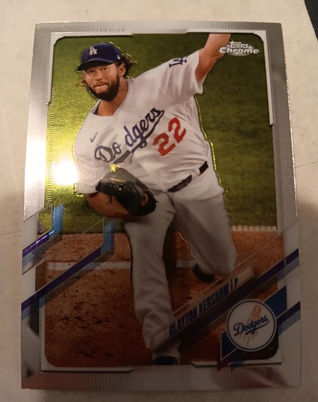 2021 Topps Chrome #147 Clayton Kershaw — front