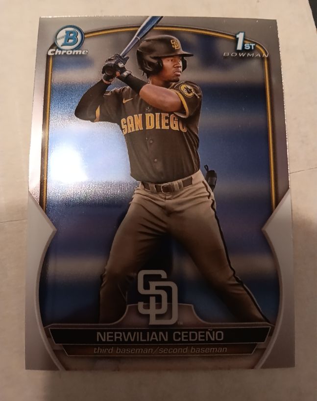 2023 Bowman Chrome #BCP-81 Nerwilian Cedeño — front