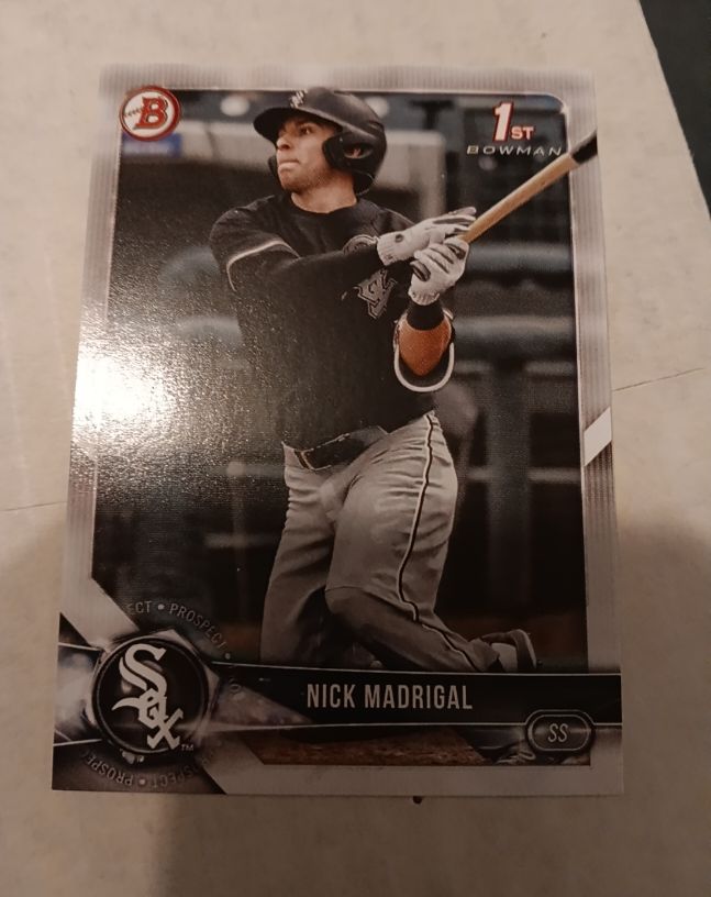 2018 Bowman Draft #BD-38 Nick Madrigal — front