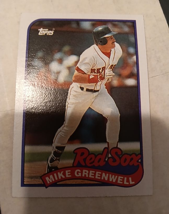 1989 Topps #630 Mike Greenwell — front