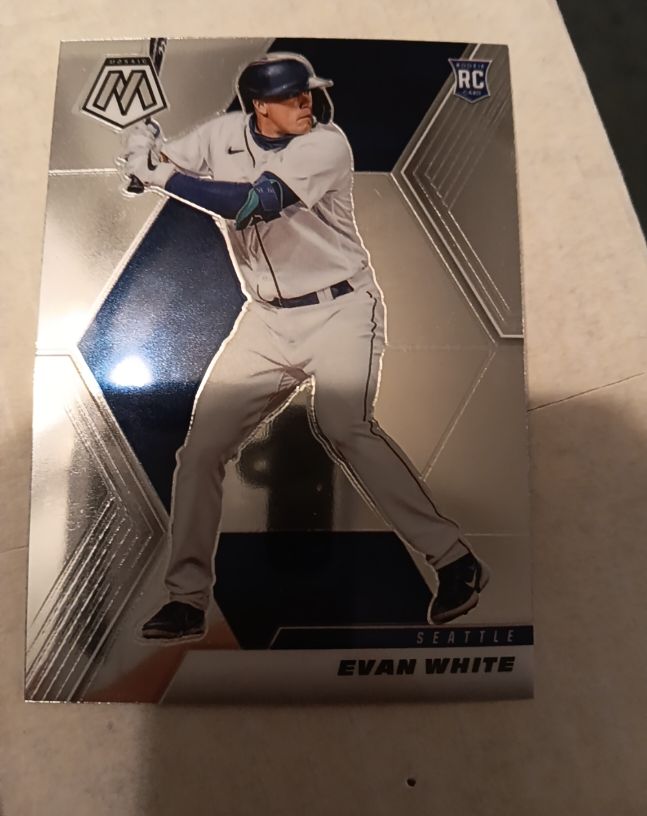 2021 Panini Mosaic #208 Evan White — front