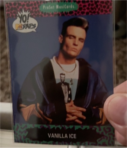 1991 Pro Set Yo! MTV Raps #86 Vanilla Ice — front