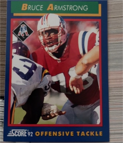 1992 Score #51 Bruce Armstrong — front