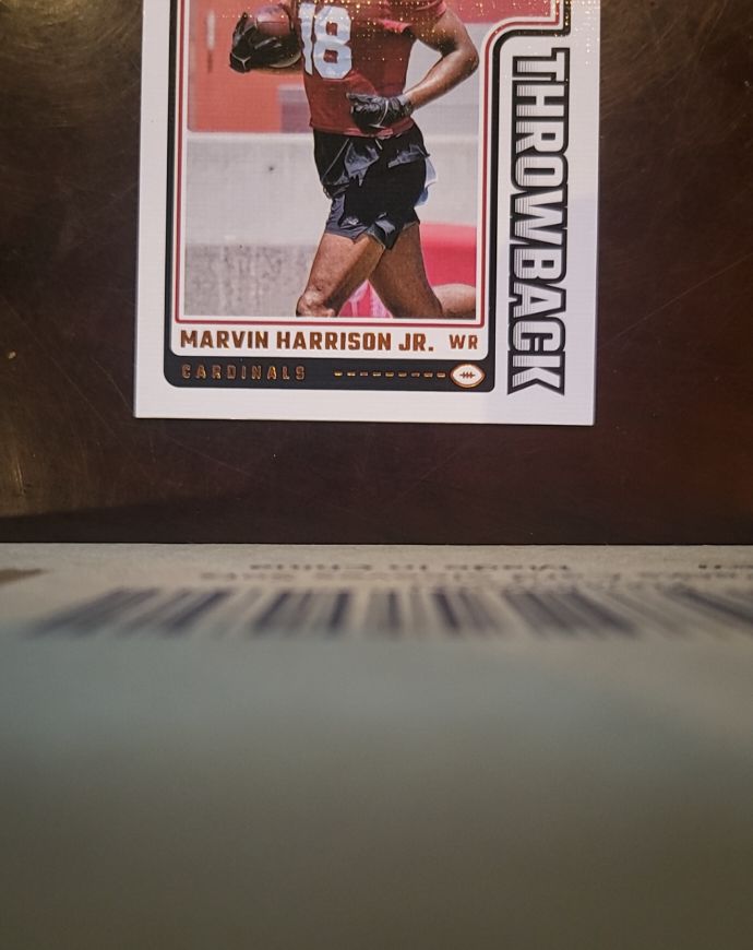2024 Panini Donruss Football Rated Rookie Marvin Harrison Jr Throwback — front