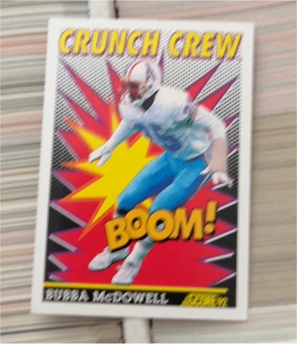 1992 Score #517 Bubba McDowell — front