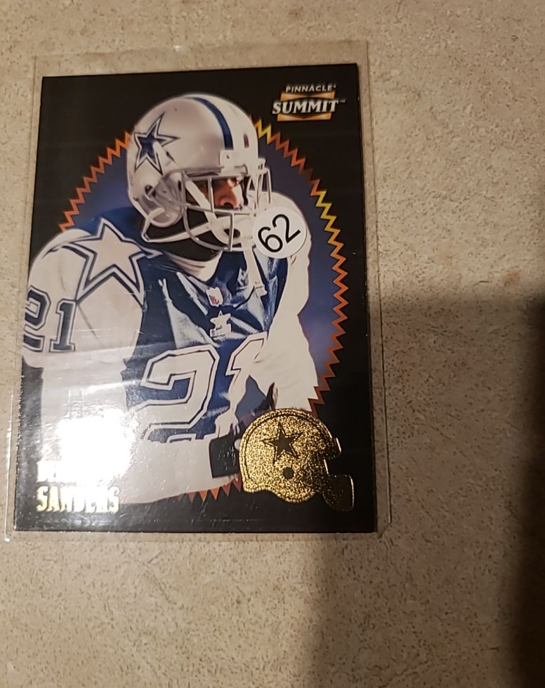 1996 Pinnacle Summit #53 Deion Sanders — front