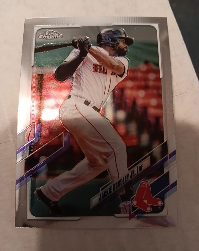 2021 Topps Chrome #161 Jackie Bradley Jr. — front