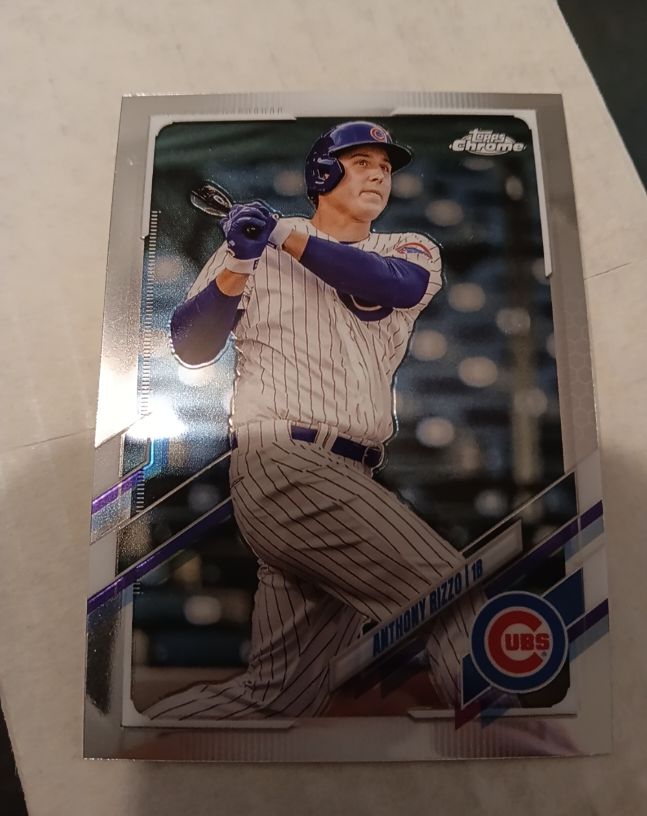 2021 Topps Chrome #165 Anthony Rizzo — front