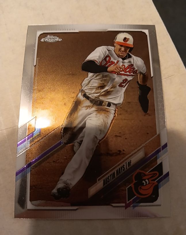 2021 Topps Chrome #143 Austin Hays — front
