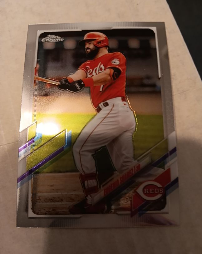 2021 Topps Chrome #145 Eugenio Suarez — front