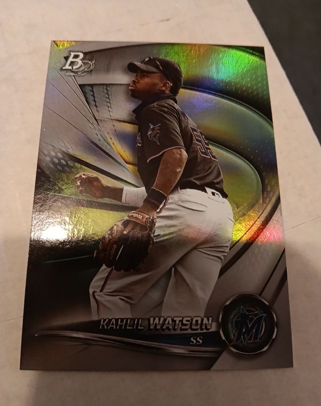 2022 Bowman Platinum #TOP-98 Kahlil Watson — front