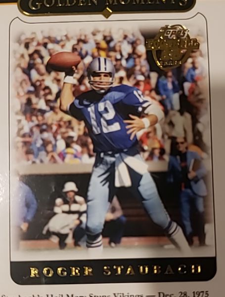 1995 Topps Golden Moments #GM-12 Roger Staubach — front