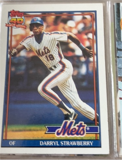 1991 Topps #200 Darryl Strawberry — front