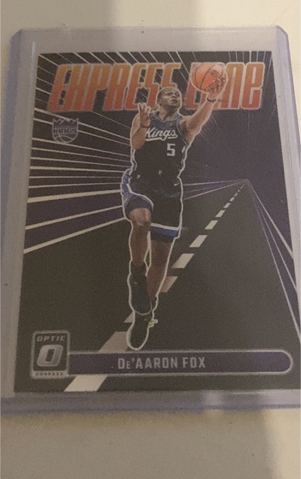 2023-24 Donruss Optic #16 De'Aaron Fox Express Lane — front