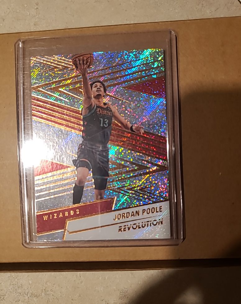 2024 Panini Revolution/Silver Swirl #28 Jordan Poole (Washington Wizards) — front