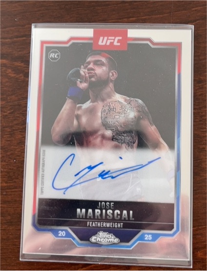 2025 Topps Chrome UFC #CRA-CM Jose Mariscal Rookie Autographs — front