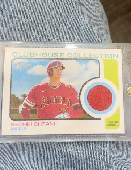 2022 Topps Heritage High Number Clubhouse Collection Relic #CCR-SO Shohei Ohtani — front