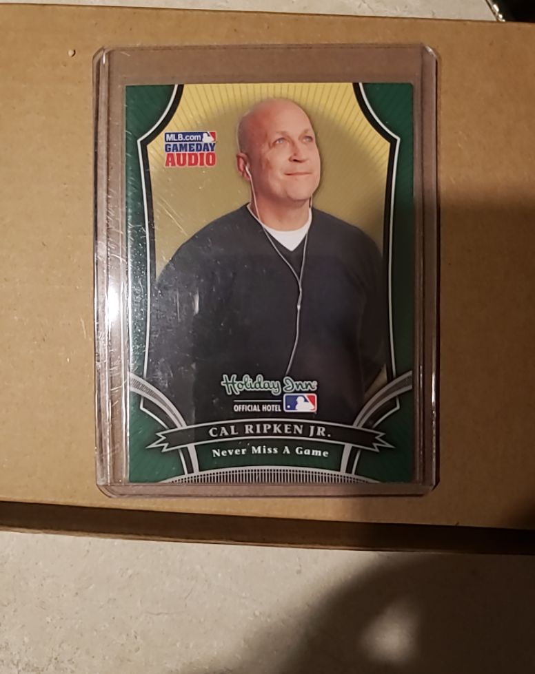 2007 Upper Deck Holiday Inn #1 Cal Ripken Jr. Never Miss a Game — front