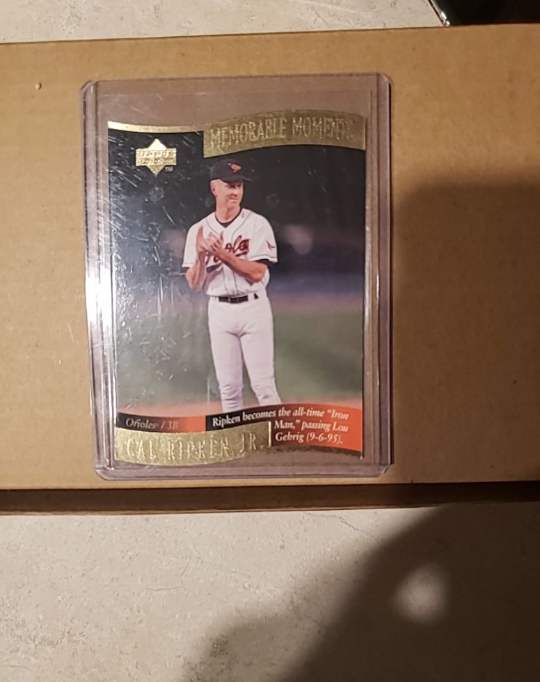 1997 Upper Deck Memorable Moments #A3 Cal Ripken Jr. — front