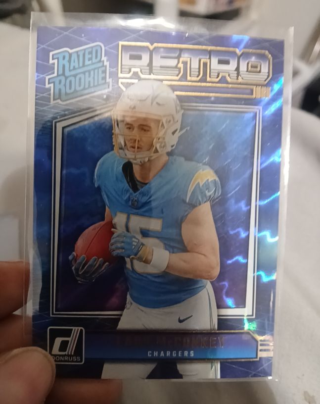 2024 Donruss #5 Ladd McConkey Rated Rookie Retro Los Angeles Chargers — front