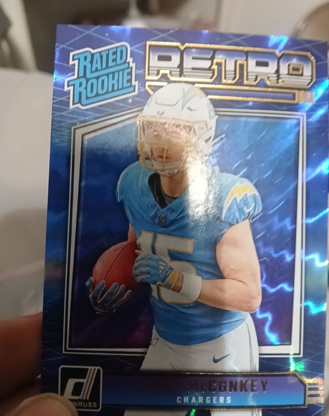 2024 Donruss #5 Ladd McConkey Rated Rookie Retro Chargers — front