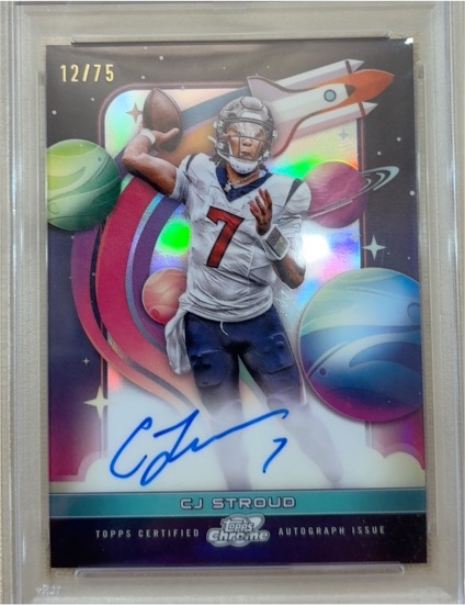 2024 Topps Cosmic Chrome First Flight Signatures CJ Stroud — front