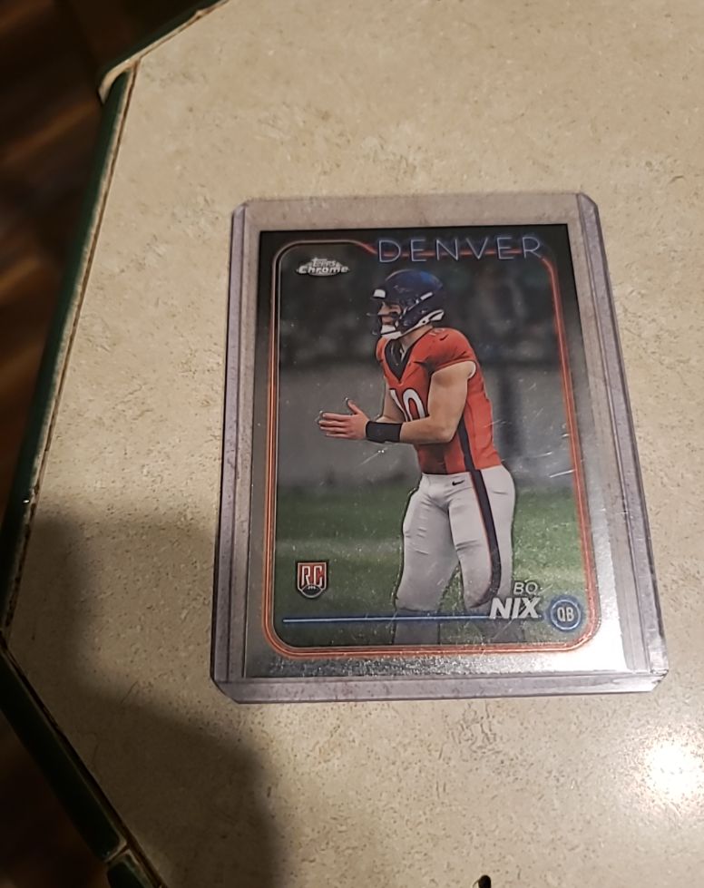 2024 Topps Chrome #206 Bo Nix — front