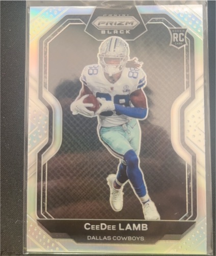 2020 Panini Chronicles Prizm Black #PB-11 CeeDee Lamb — front