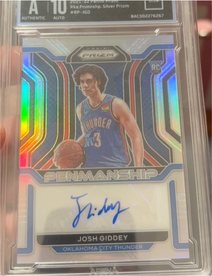 2021 Panini Prizm #RP-JGD Josh Giddey — front