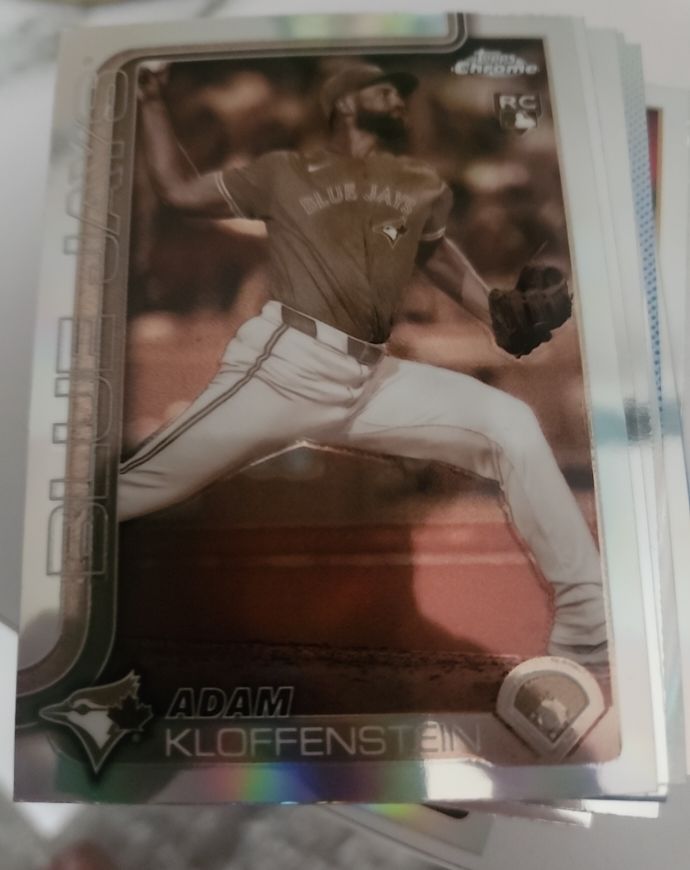 2025 Topps Chrome #47 Adam Kloffenstein Sepia Refractor Rookie Card — front