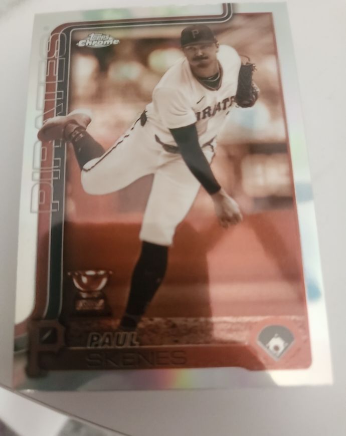 2025 Topps Chrome #300 Paul Skenes Sepia Refractor — front