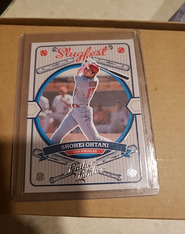 2019 Panini Leather & Lumber Slugfest #SF-14 Shohei Ohtani — front