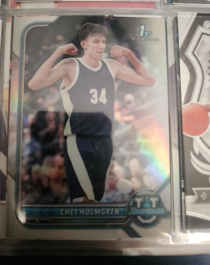 2021-22 Bowman University #38 Chet Holmgren — front