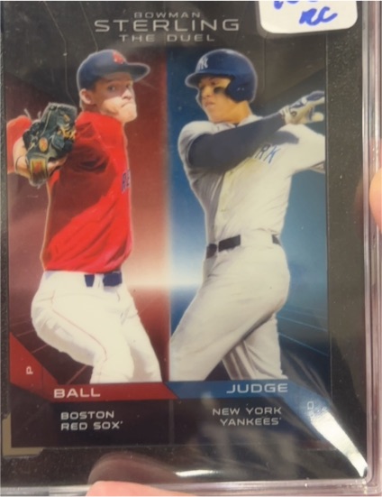 2013 Bowman Sterling The Duel #TD-BJ Aaron Judge / Trey Ball — front