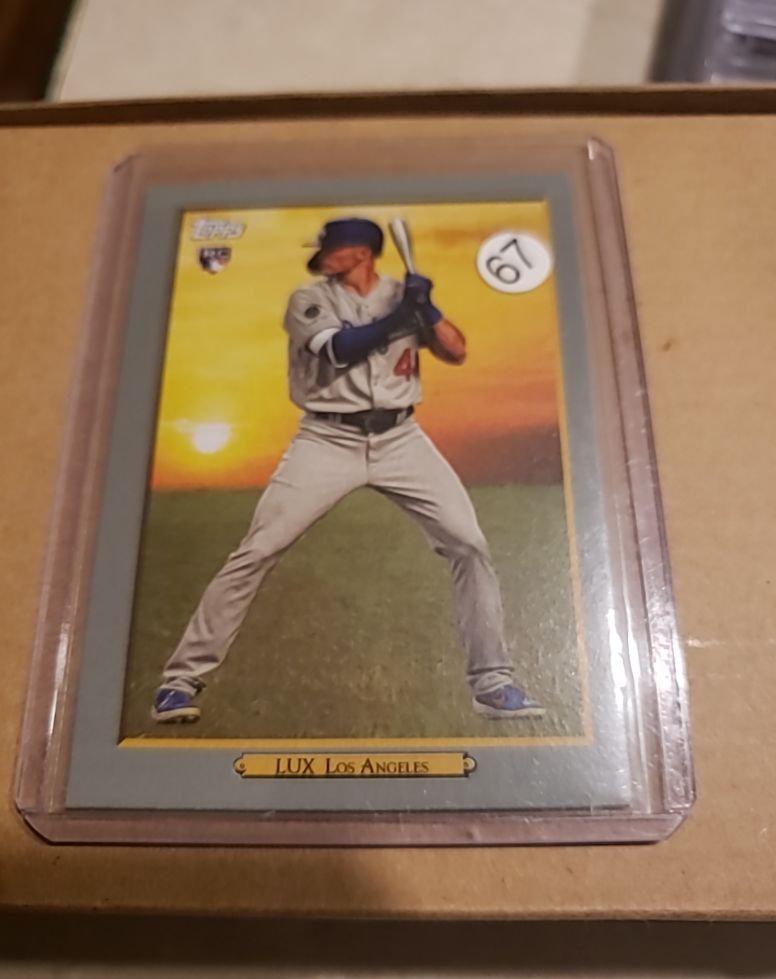 2020 Topps Turkey Red #TR-73 Gavin Lux Rookie RC Los Angeles Dodgers — front