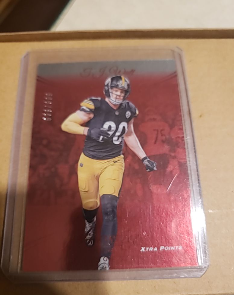 2024 Panini Prestige #253 T.J. Watt Red Xtra Points — front
