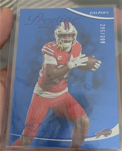 2023 Panini Prestige #36 Stefon Diggs Xtra Points Blue — front