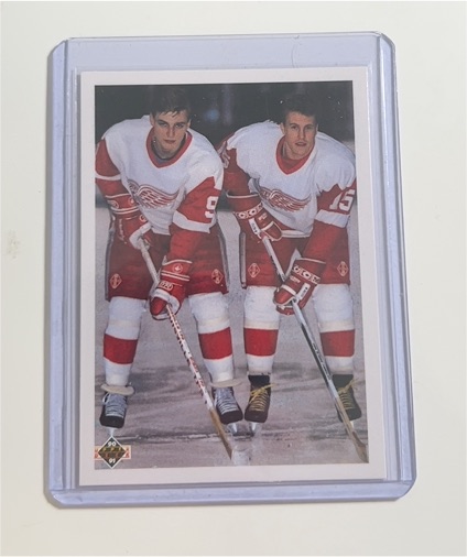 1990-91 Upper Deck #521 Young Guns Checklist Sergei Fedorov/Johan Garpenlov — front