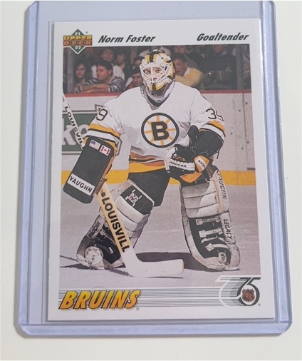1991-92 Upper Deck #465 Norm Foster — front