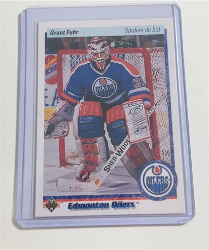 1990-91 Upper Deck #264 Grant Fuhr Edmonton Oilers — front